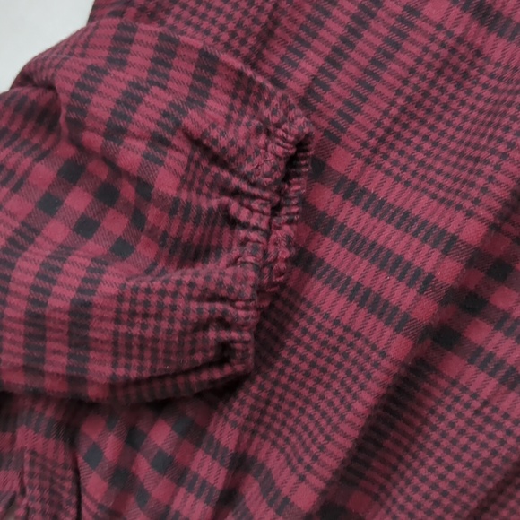 NWT Wild Fable Jumper Plaid Long Sleeve Dress MEDIUM Red Black Pockets - Picture 13 of 16